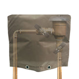 Backflow Preventer Insulation Cover Brown 30 x 24in Backflow Preventer Cover for Winter Pipe Freeze Protection