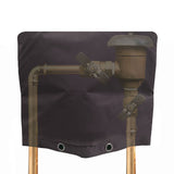 Backflow Preventer Insulation Cover Black 30 x 24in Backflow Preventer Cover for Winter Pipe Freeze Protection - Front View