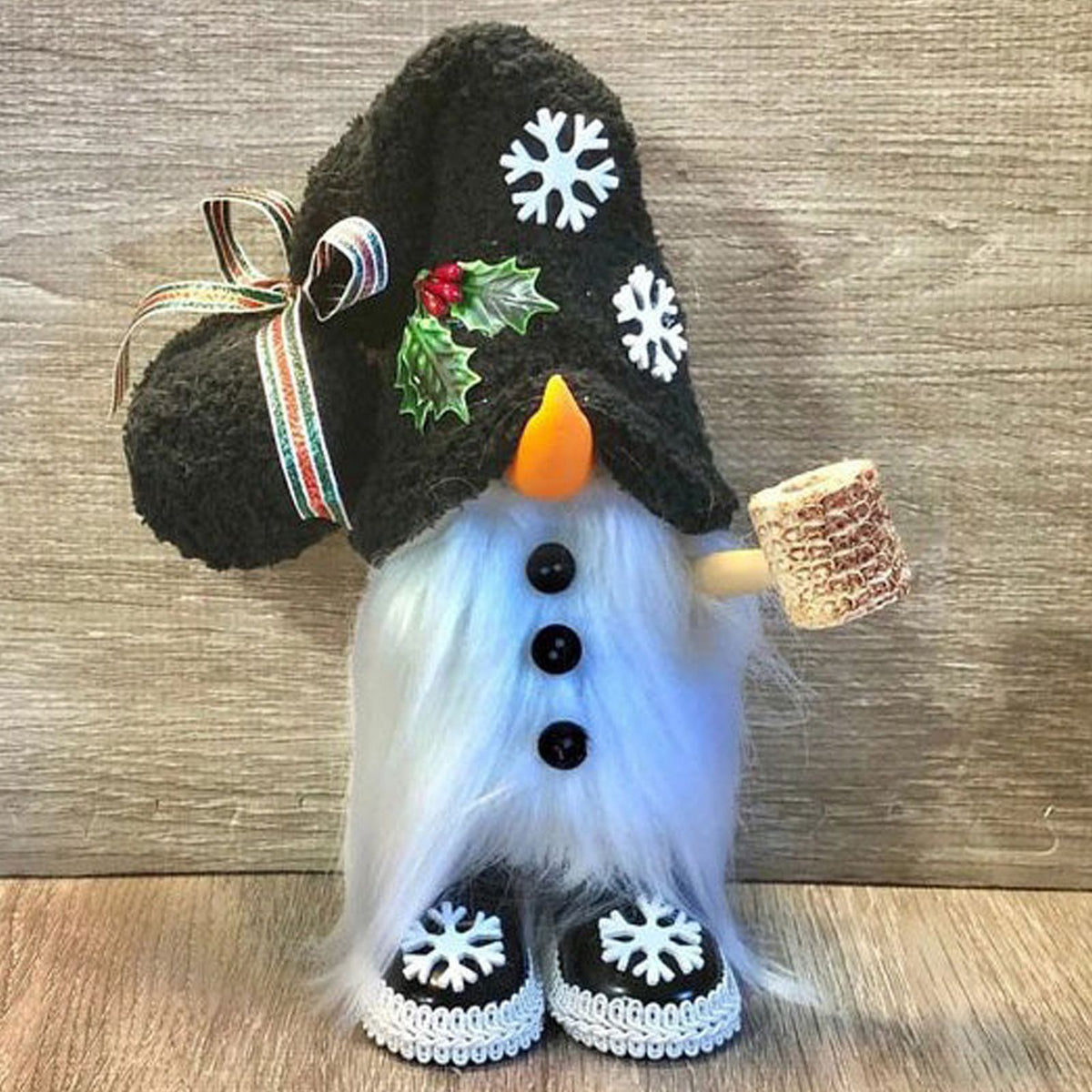 Holiday Gnome Plush Doll Tiered Tray Decorative Dolls Handmade Stuffed Gnome Doll Home Decoration