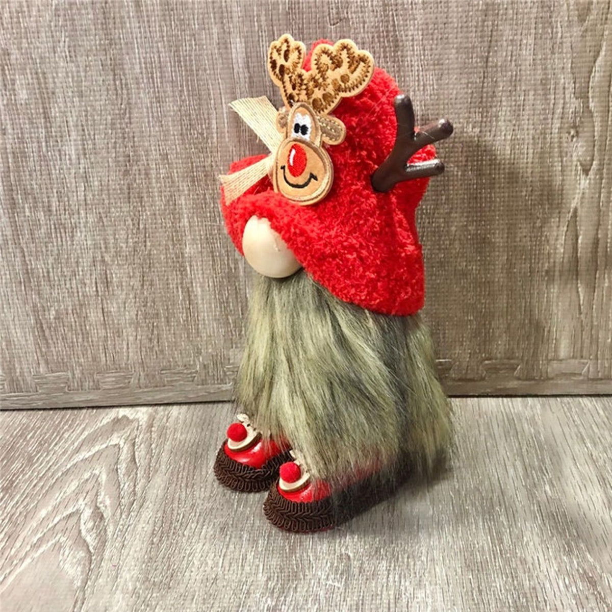 Holiday Gnome Plush Doll Tiered Tray Decorative Dolls Handmade Stuffed Gnome Doll Home Decoration