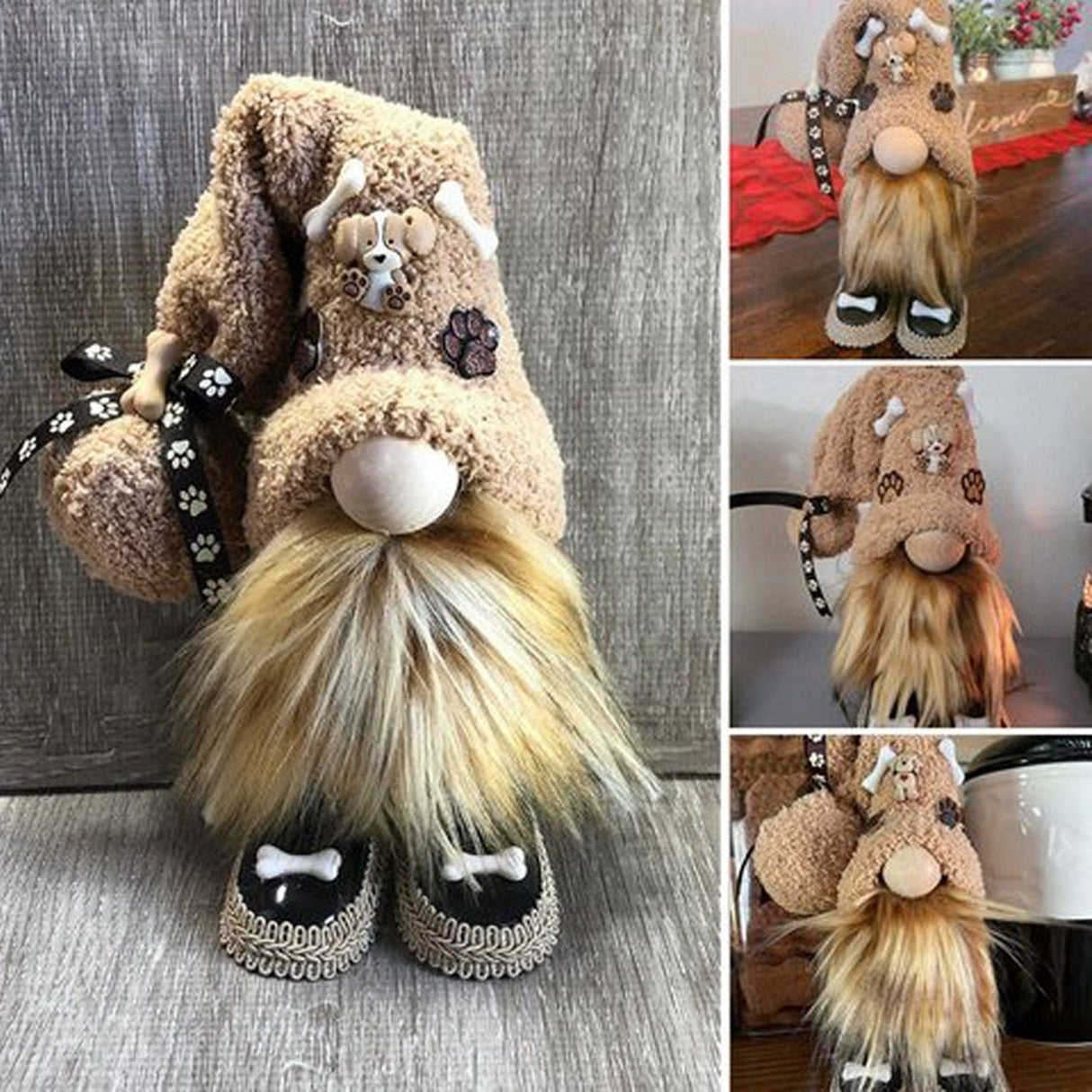Holiday Plush Gnome Decorations White Angel Cute Soft Home Decor for Christmas Thanksgiving Holiday