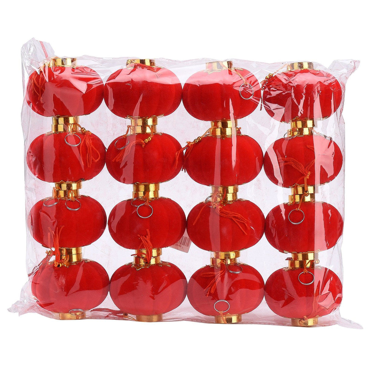 Lanterns Round Small Handcrafted Lantern Decoration for Tent RV Courtyard Terrace Red