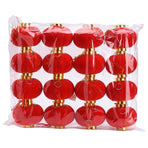 Lanterns Round Small Handcrafted Lantern Decoration for Tent RV Courtyard Terrace Red