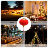 Lanterns Round Small Handcrafted Lantern Decoration for Tent RV Courtyard Terrace Red