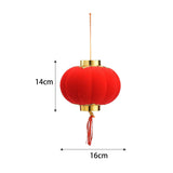 Lanterns Round Small Handcrafted Lantern Decoration for Tent RV Courtyard Terrace Red