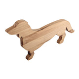 Homeware Wooden Kitchen Decor Dog Shaped Cooked Food Platter Restaurant Platter