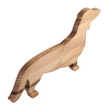 Homeware Wooden Kitchen Decor Dog Shaped Cooked Food Platter Restaurant Platter