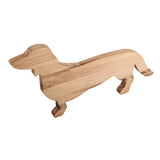 Homeware Wooden Kitchen Decor Dog Shaped Cooked Food Platter Restaurant Platter - Extra Image