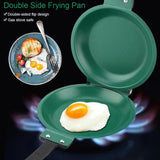 Folding Frying Pan Multifunctional Double Sided Pan Skillet Non Stick Frying Pan - Top-Down View