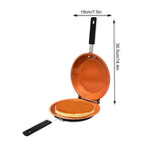 Folding Frying Pan Multifunctional Double Sided Pan Skillet Non Stick Frying Pan - Extra Image
