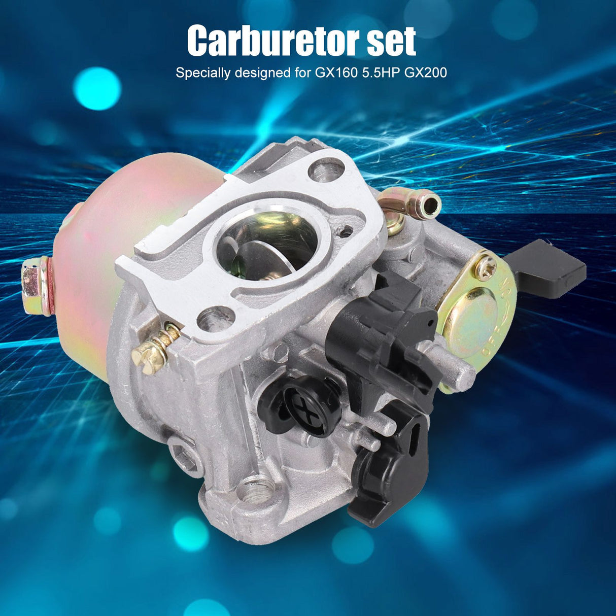 Carburetor Set Replacement Aluminum Garden Tool Accessories for GX160 5.5HP GX200