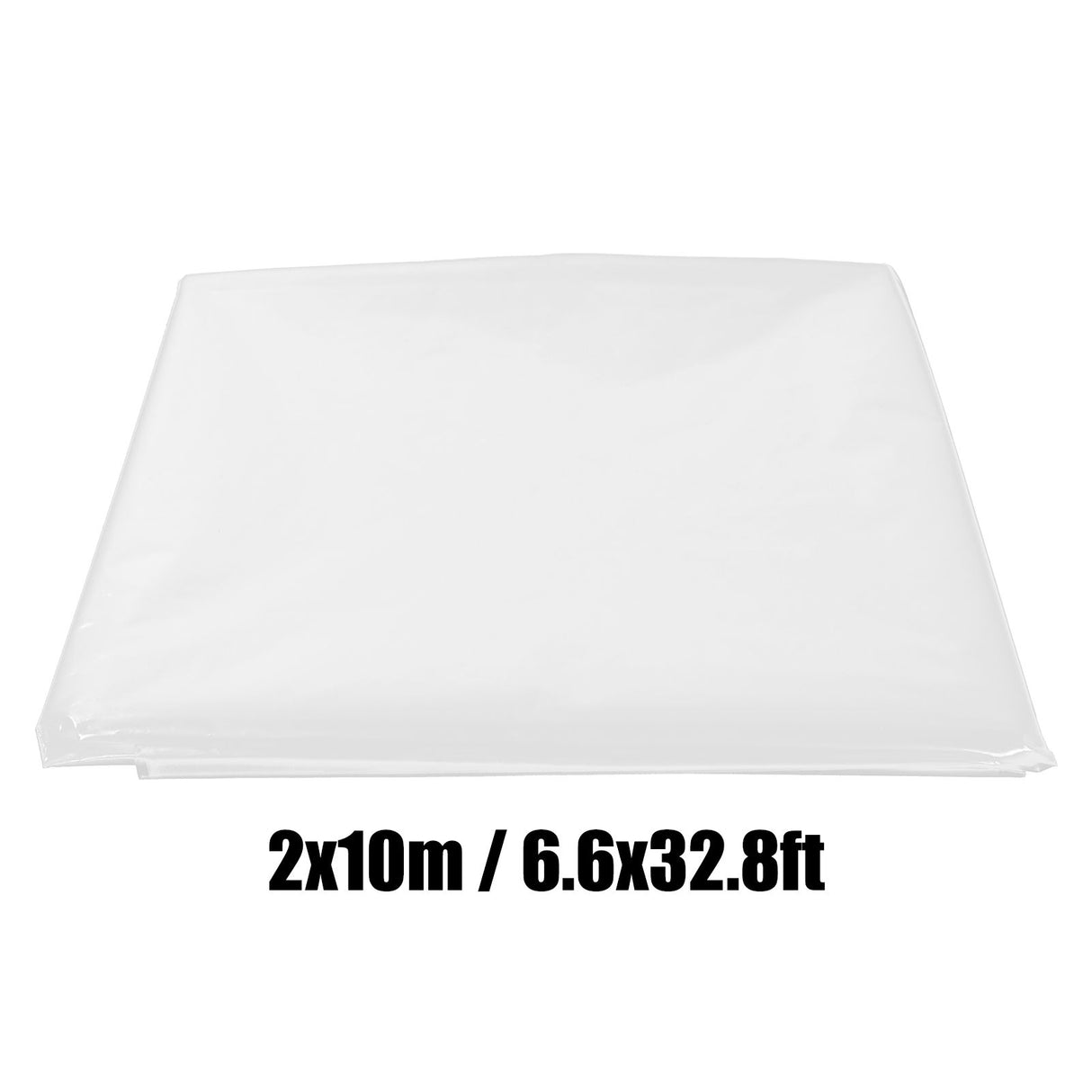PE Plastic Film Transparent Dustproof Garden Plant Cover Greenhouse Agricultural Accessory2x10m / 6.6x32.8ft