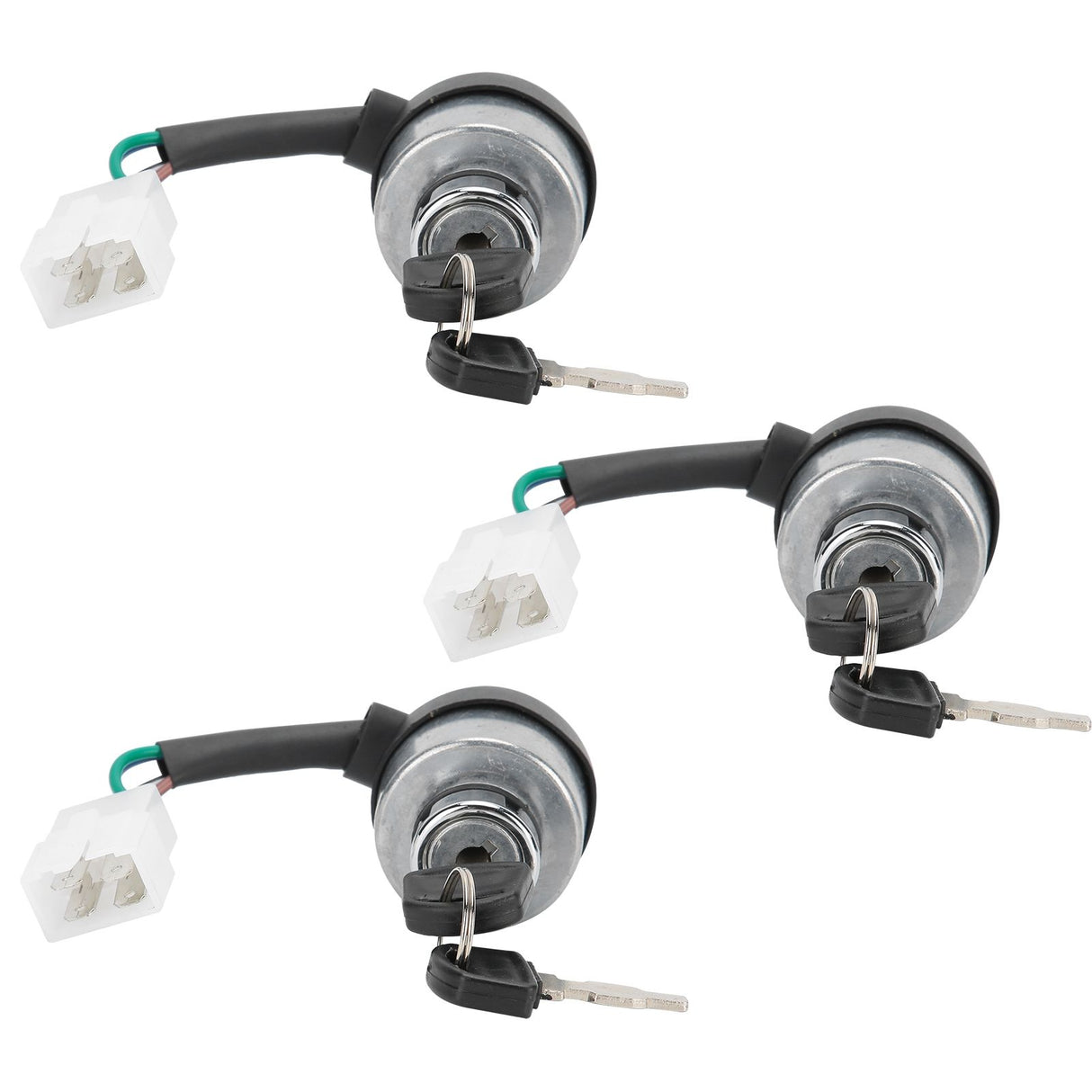 3Set Electric Door Lock 4-Wire Ignition Switch with Keys for 168F/170F/GX160/GX200/GX210