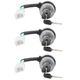 3Set Electric Door Lock 4-Wire Ignition Switch with Keys for 168F/170F/GX160/GX200/GX210 - Rear View