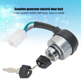 3Set Electric Door Lock 4-Wire Ignition Switch with Keys for 168F/170F/GX160/GX200/GX210