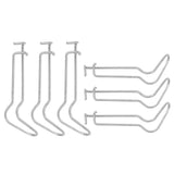 30Pcs Plant Support Spring Clip Stainless Steel Fixing Clamp for Garden GreenhouseFor 11mm Diameter - Top-Down View