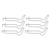 30Pcs Plant Support Spring Clip Stainless Steel Fixing Clamp for Garden GreenhouseFor 11mm Diameter - Rear View
