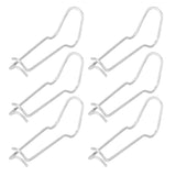 30Pcs Plant Support Spring Clip Stainless Steel Fixing Clamp for Garden GreenhouseFor 11mm Diameter