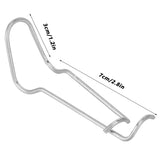 30Pcs Plant Support Spring Clip Stainless Steel Fixing Clamp for Garden GreenhouseFor 11mm Diameter