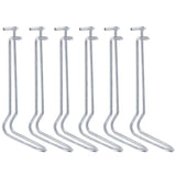 30Pcs Plant Support Spring Clip Stainless Steel Fixing Clamp for Garden GreenhouseFor 16mm Diameter