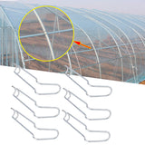 30Pcs Plant Support Spring Clip Stainless Steel Fixing Clamp for Garden GreenhouseFor 16mm Diameter - Extra Image