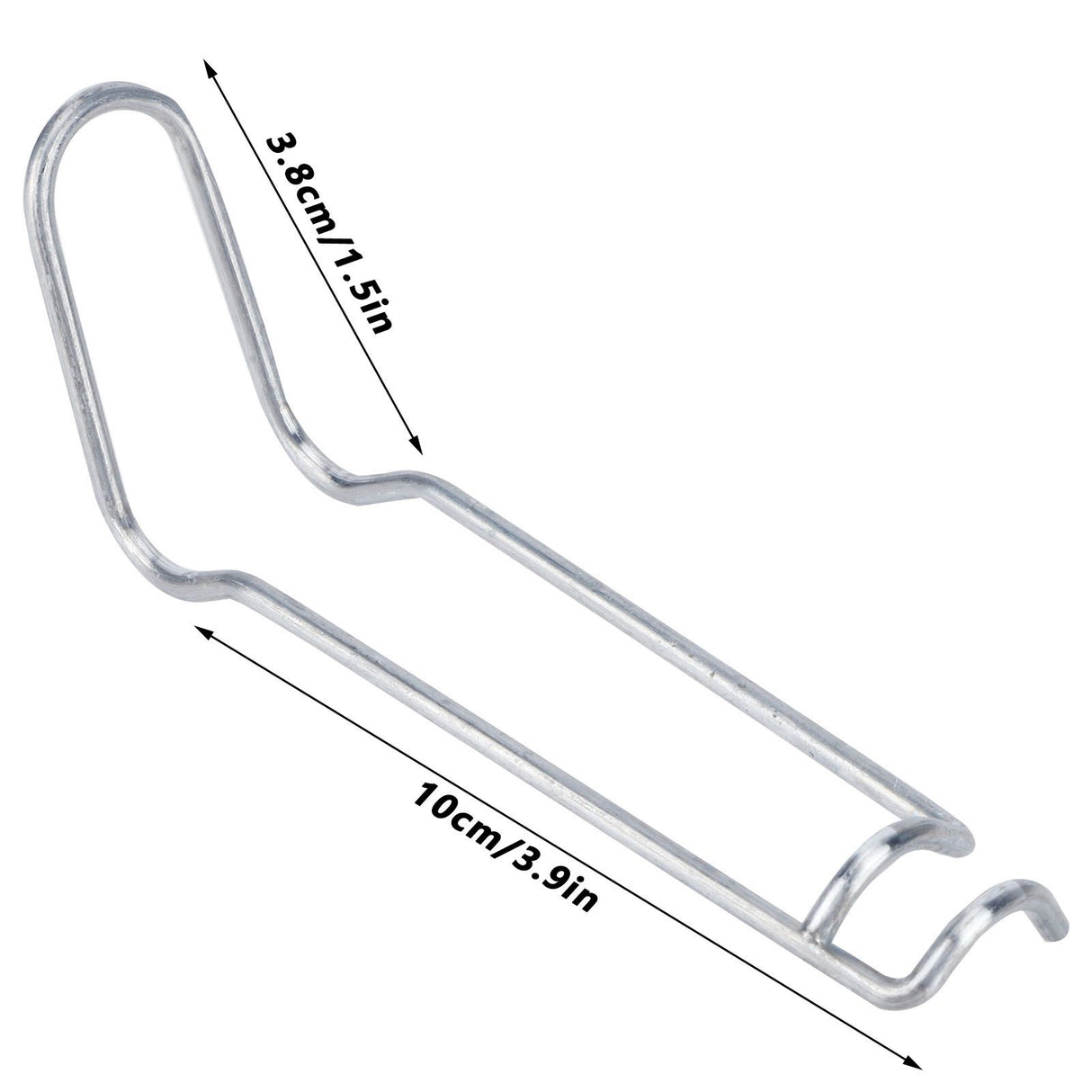 30Pcs Plant Support Spring Clip Stainless Steel Fixing Clamp for Garden GreenhouseFor 16mm Diameter