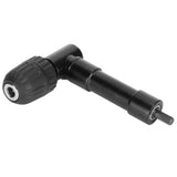 Right Angle Drill Attachment Adapter 90 Degrees Drilling Extension Chuck Tools Black - Front View