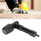 Right Angle Drill Attachment Adapter 90 Degrees Drilling Extension Chuck Tools Black - Extra Image