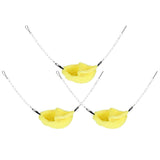 3 Sets Pet Cage Winter Warm Banana Shape Hamster Hammock Bed Hanging House Sleeping NestsYellow