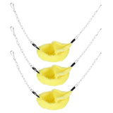 3 Sets Pet Cage Winter Warm Banana Shape Hamster Hammock Bed Hanging House Sleeping NestsYellow - Close-Up Angle