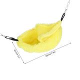 3 Sets Pet Cage Winter Warm Banana Shape Hamster Hammock Bed Hanging House Sleeping NestsYellow