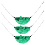 3 Sets Pet Cage Winter Warm Banana Shape Hamster Hammock Bed Hanging House Sleeping NestsGreen