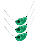3 Sets Pet Cage Winter Warm Banana Shape Hamster Hammock Bed Hanging House Sleeping NestsGreen - Top-Down View
