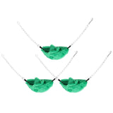 3 Sets Pet Cage Winter Warm Banana Shape Hamster Hammock Bed Hanging House Sleeping NestsGreen - 45-Degree Angle