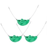 3 Sets Pet Cage Winter Warm Banana Shape Hamster Hammock Bed Hanging House Sleeping NestsGreen - Rear View