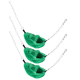 3 Sets Pet Cage Winter Warm Banana Shape Hamster Hammock Bed Hanging House Sleeping NestsGreen - Low Angle