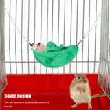 3 Sets Pet Cage Winter Warm Banana Shape Hamster Hammock Bed Hanging House Sleeping NestsGreen