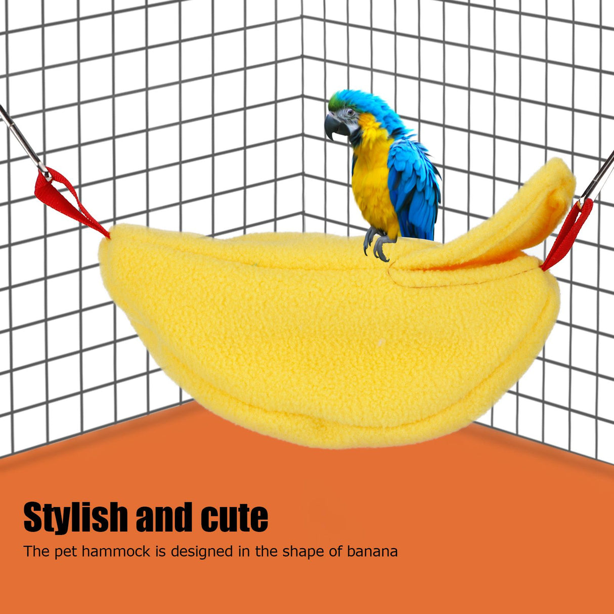 3 Sets Hamster Hammock Nests Banana Shape Hanging Winter Warm House Small Animal SuppliesYellow