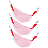 3 Sets Hamster Hammock Nests Banana Shape Hanging Winter Warm House Small Animal SuppliesRose Red