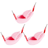 3 Sets Hamster Hammock Nests Banana Shape Hanging Winter Warm House Small Animal SuppliesRose Red - 45-Degree Angle