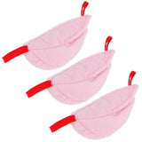 3 Sets Hamster Hammock Nests Banana Shape Hanging Winter Warm House Small Animal SuppliesRose Red
