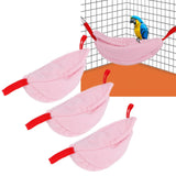3 Sets Hamster Hammock Nests Banana Shape Hanging Winter Warm House Small Animal SuppliesRose Red - Extra Image