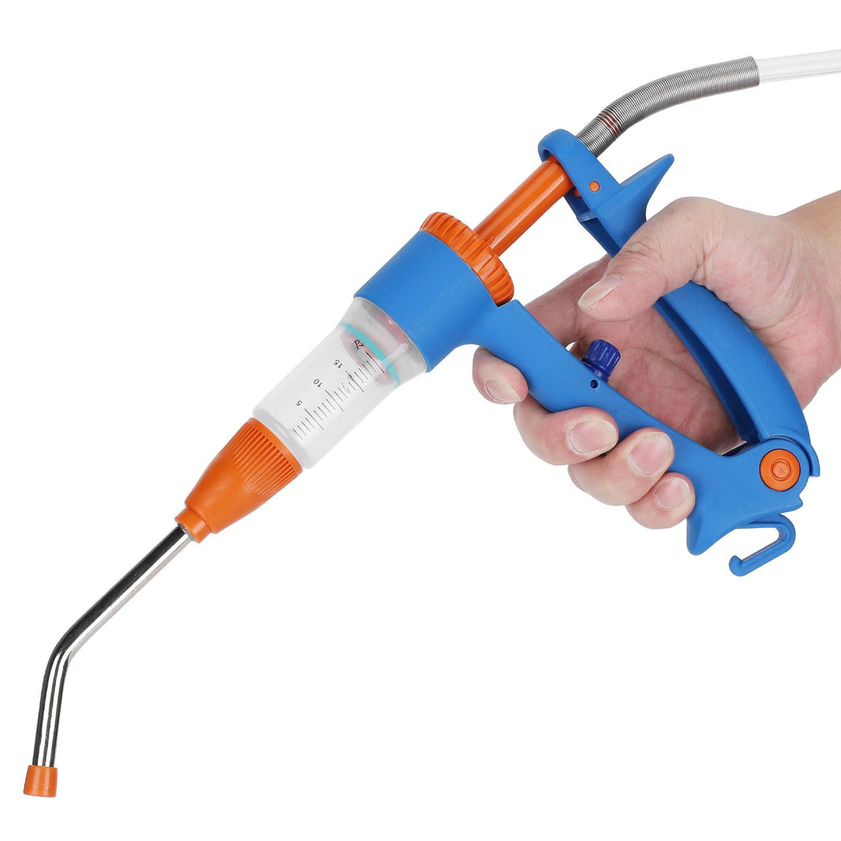 20ml Adjustable Continuous Vaccine Injector Automatic Feeding Injection Tool Veterinary Use
