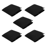 5Pcs Plant Growing Bags Wall Mounted Degradable 3‑Pockets Planter Garden AccessoryBlack