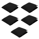 5Pcs Plant Growing Bags Wall Mounted Degradable 3‑Pockets Planter Garden AccessoryBlack