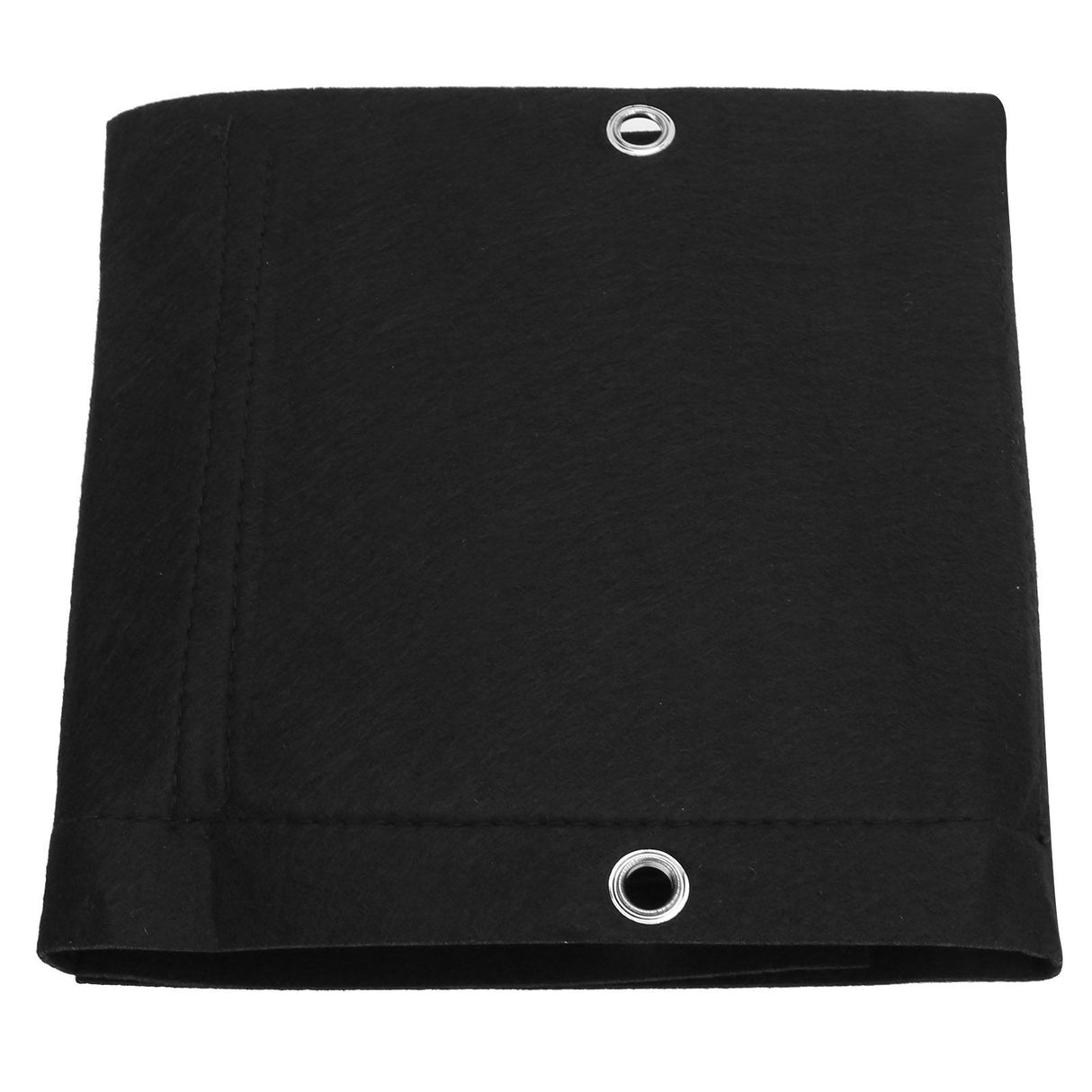5Pcs Plant Growing Bags Wall Mounted Degradable 3‑Pockets Planter Garden AccessoryBlack
