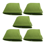 5Pcs Plant Growing Bags Wall Mounted Degradable 3‑Pockets Planter Garden AccessoryGreen