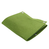 5Pcs Plant Growing Bags Wall Mounted Degradable 3‑Pockets Planter Garden AccessoryGreen