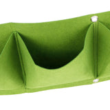 4Pcs 4 Pocket Plant Grow Bag Wall Mounted Reusable Degradable Felt Garden PlanterGreen - Extra Image