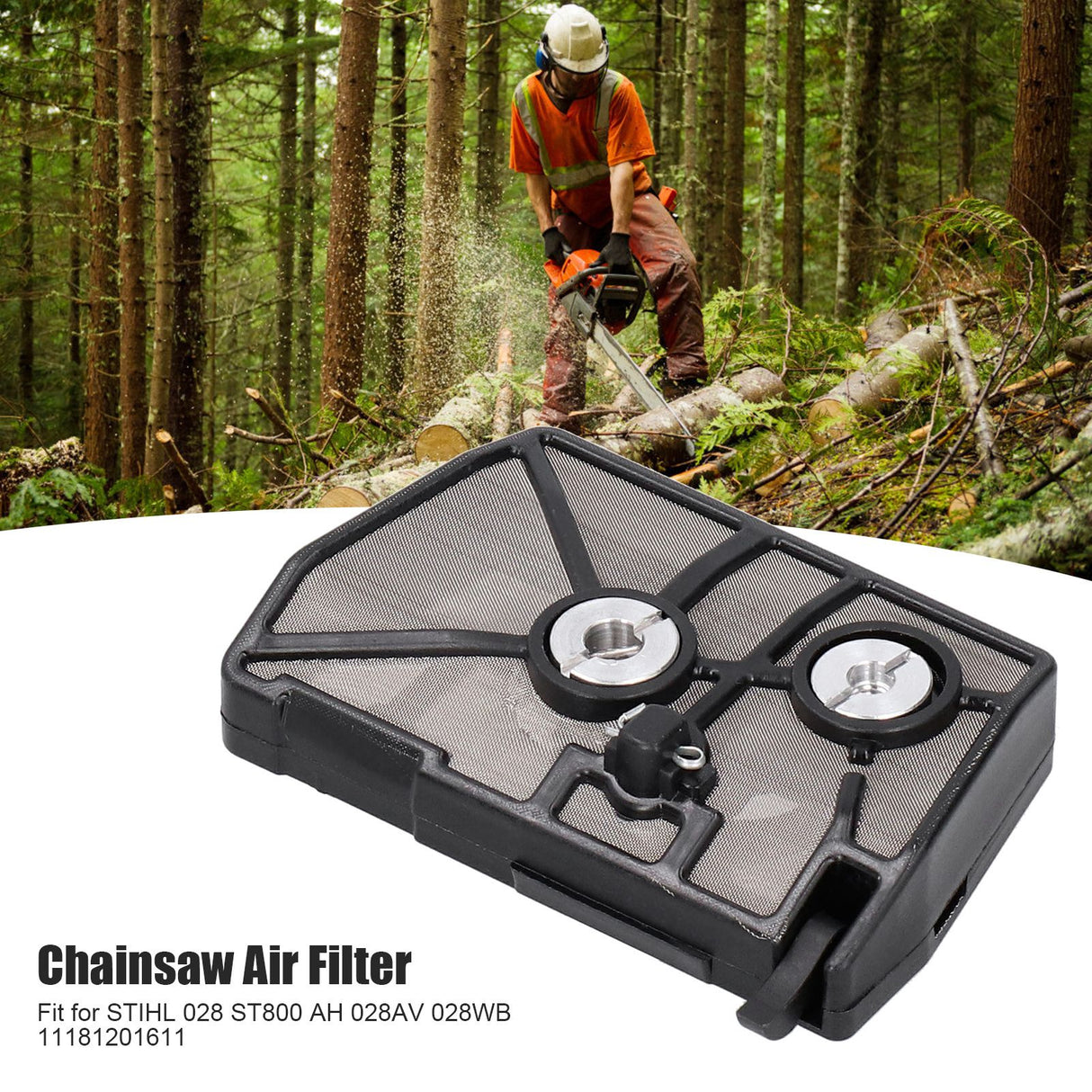 Air Filter Replacement Fit for STIHL 028 ST800 AH 028AV 028WB 11181201611 Chainsaw Parts
